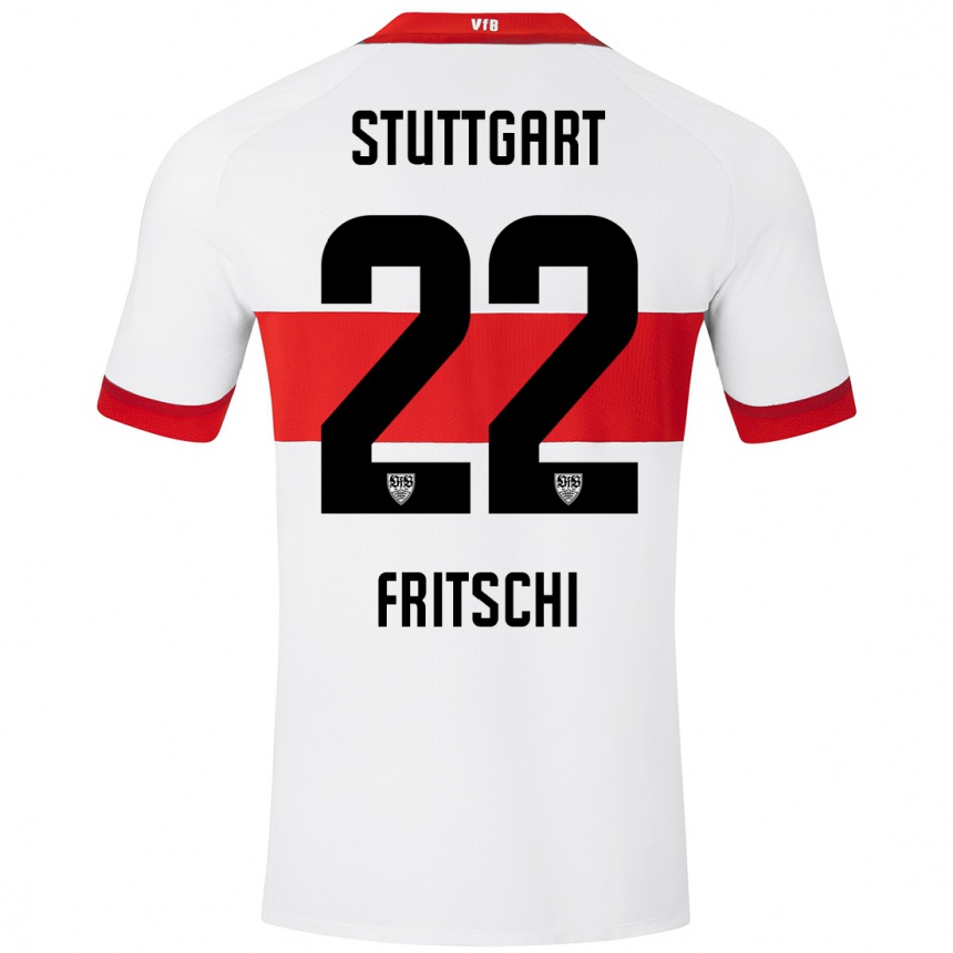 Hombre Fútbol Camiseta Paulo Fritschi #22 Blanco Rojo 1ª Equipación 2024/25 México