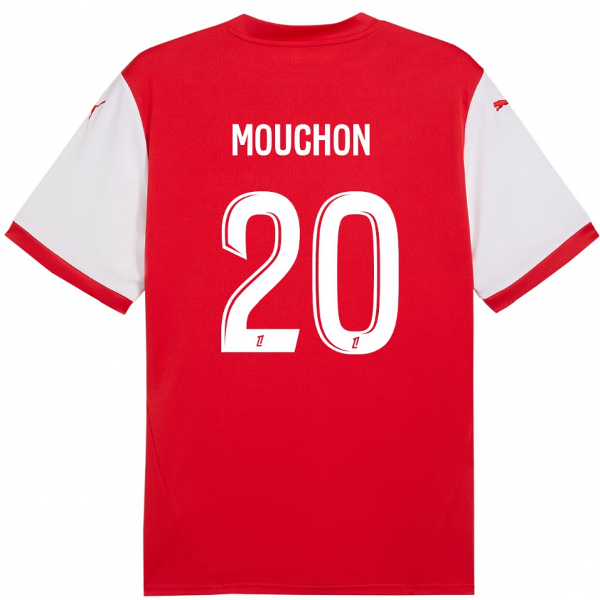 Hombre Fútbol Camiseta Noemie Mouchon #20 Rojo Blanco 1ª Equipación 2024/25 México