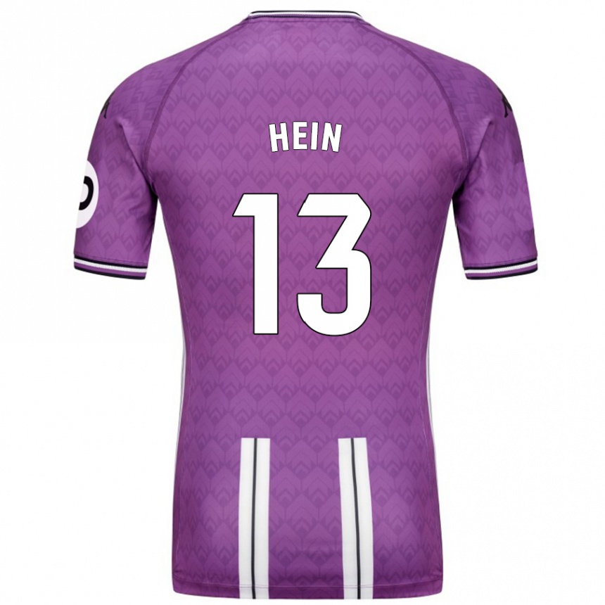 Hombre Fútbol Camiseta Karl Hein #13 Púrpura Blanco 1ª Equipación 2024/25 México