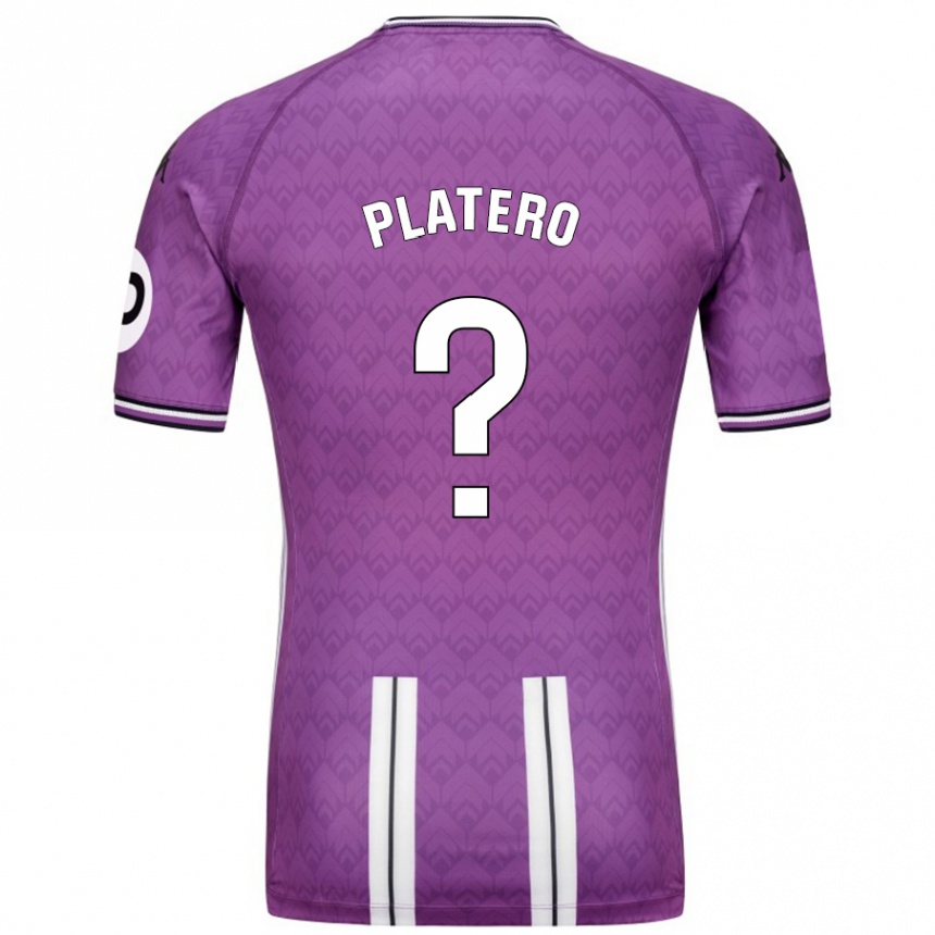 Hombre Fútbol Camiseta Miguel Platero #0 Púrpura Blanco 1ª Equipación 2024/25 México