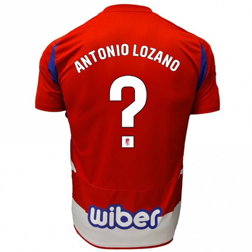 Hombre Fútbol Camiseta José Antonio Lozano #0 Rojo Blanco Azul 1ª Equipación 2024/25 México