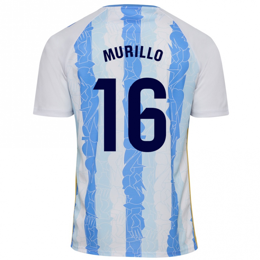 Hombre Fútbol Camiseta Diego Murillo #16 Blanco Azul 1ª Equipación 2024/25 México