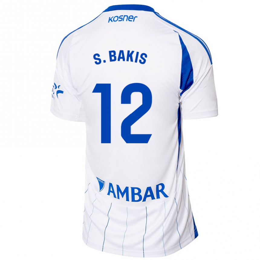 Hombre Fútbol Camiseta Sinan Bakış #12 Rojo Blanco 1ª Equipación 2024/25 México