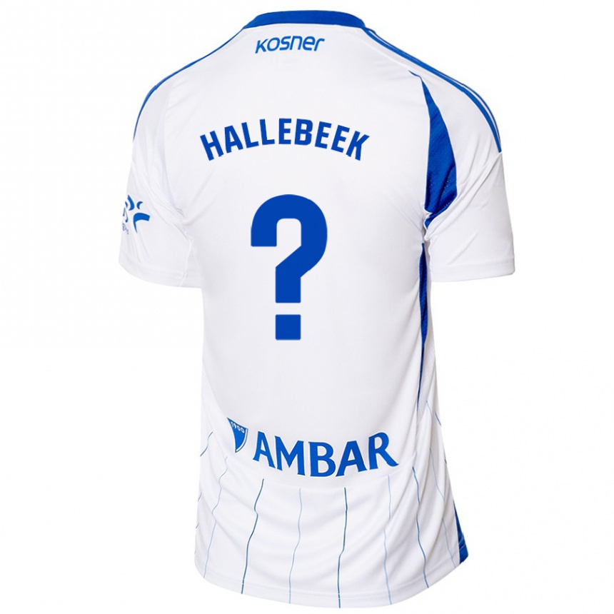 Hombre Fútbol Camiseta Boaz Hallebeek #0 Rojo Blanco 1ª Equipación 2024/25 México