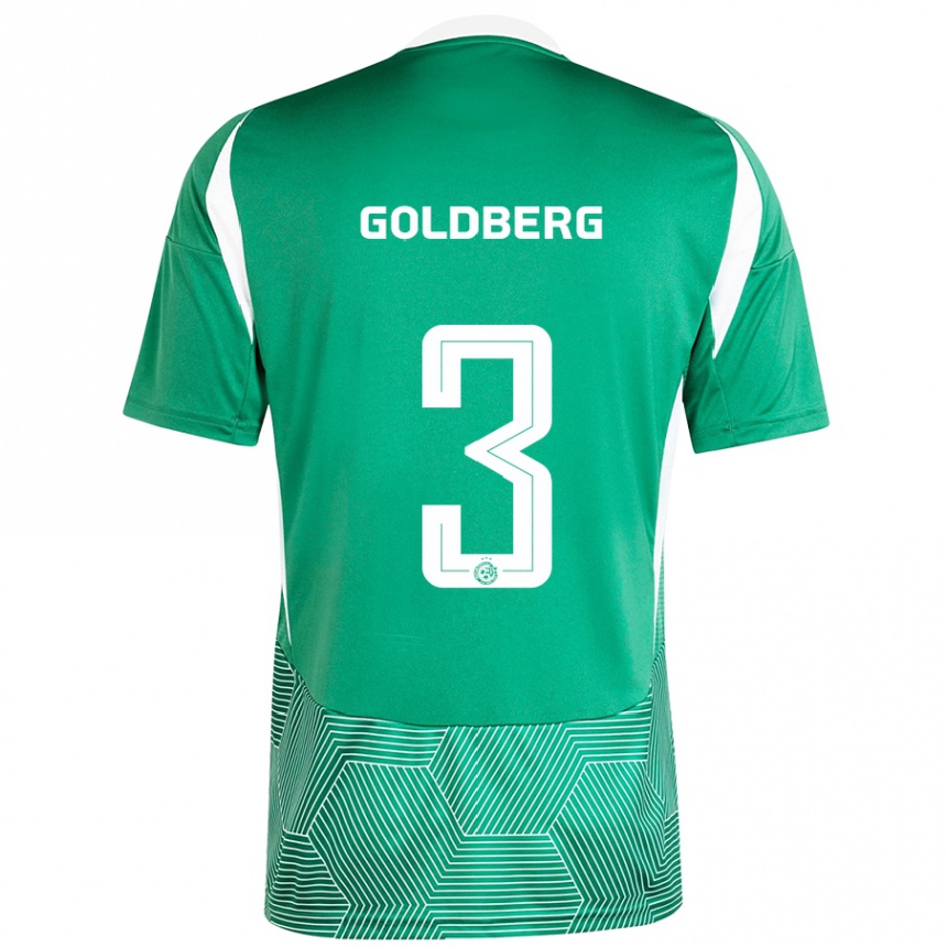 Hombre Fútbol Camiseta Shon Goldberg #3 Verde Blanco 1ª Equipación 2024/25 México