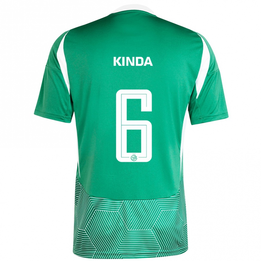 Hombre Fútbol Camiseta Gadi Kinda #6 Verde Blanco 1ª Equipación 2024/25 México