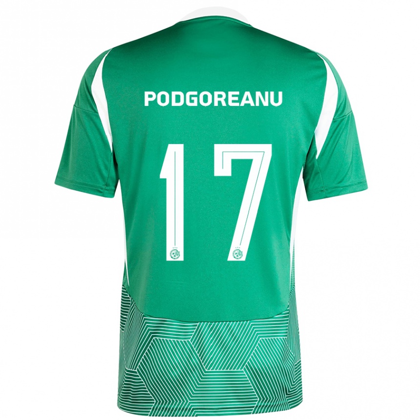 Hombre Fútbol Camiseta Suf Podgoreanu #17 Verde Blanco 1ª Equipación 2024/25 México