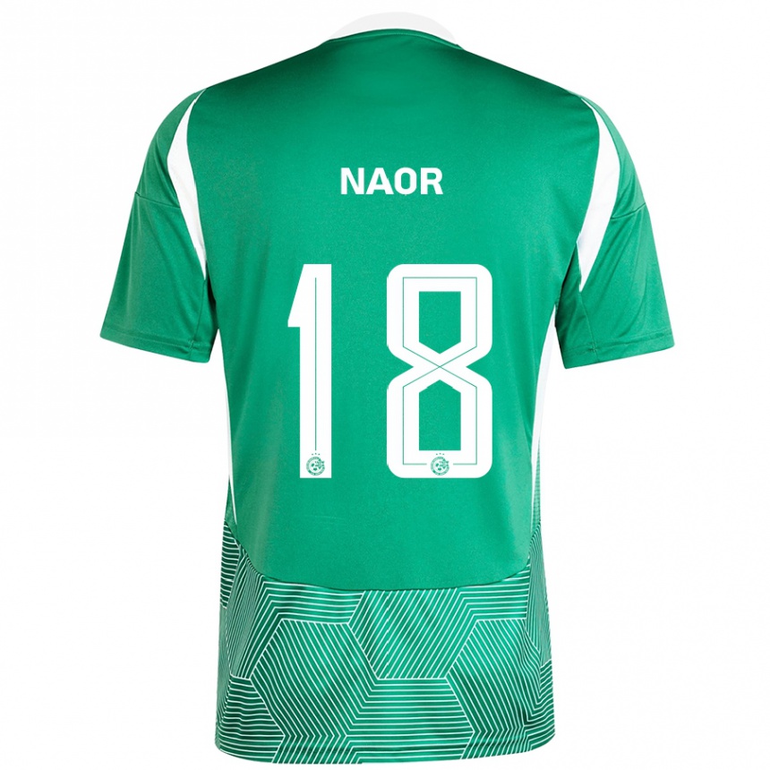 Hombre Fútbol Camiseta Goni Naor #18 Verde Blanco 1ª Equipación 2024/25 México