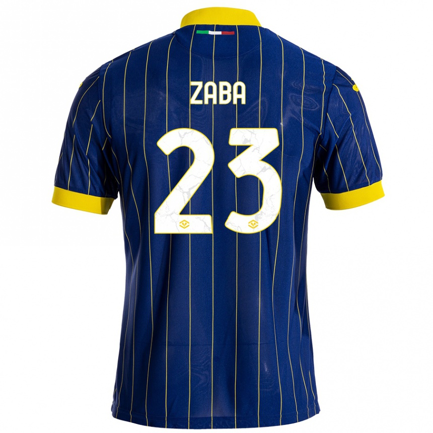 Hombre Fútbol Camiseta Nelson Zaba #23 Azul Amarillo 1ª Equipación 2024/25 México