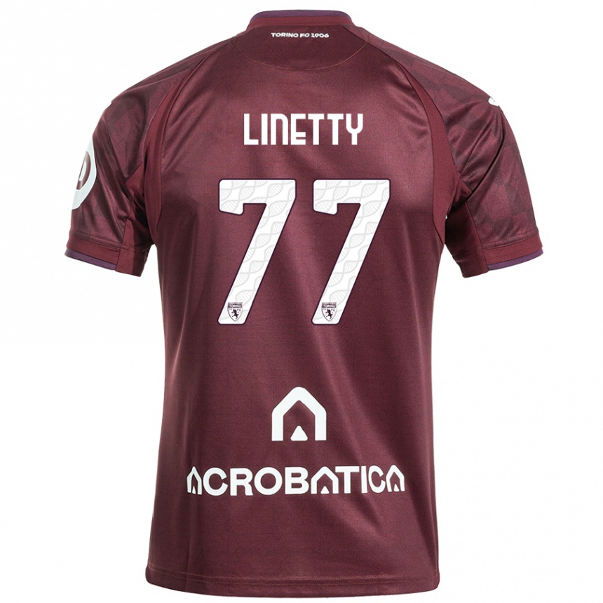 Hombre Fútbol Camiseta Karol Linetty #77 Granate Blanco 1ª Equipación 2024/25 México