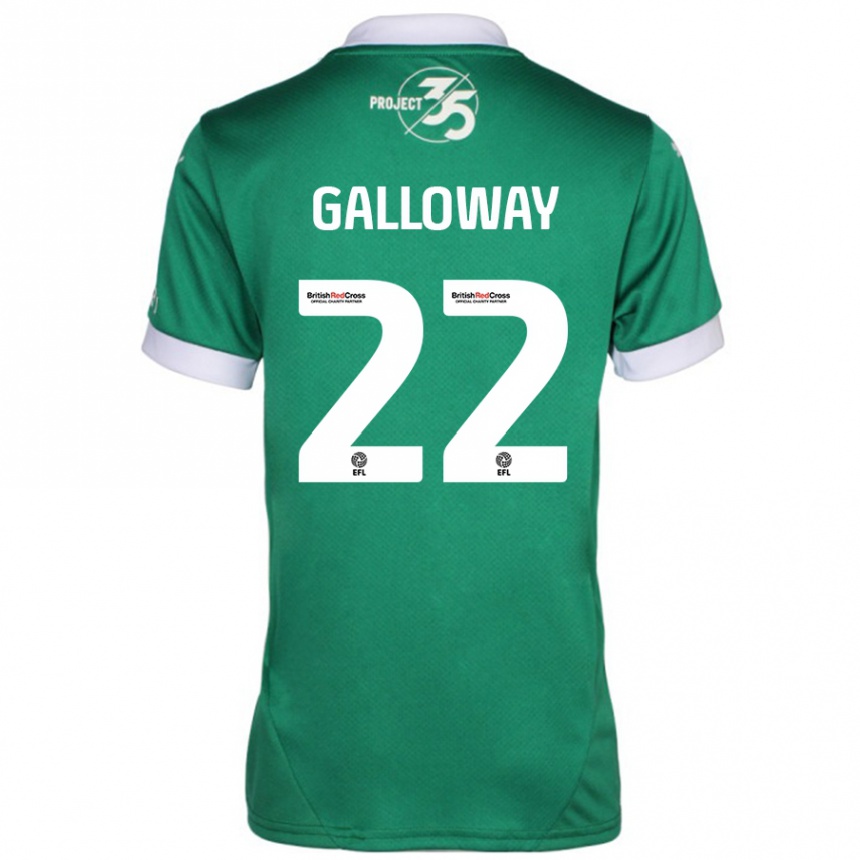 Hombre Fútbol Camiseta Brendan Galloway #22 Verde Blanco 1ª Equipación 2024/25 México