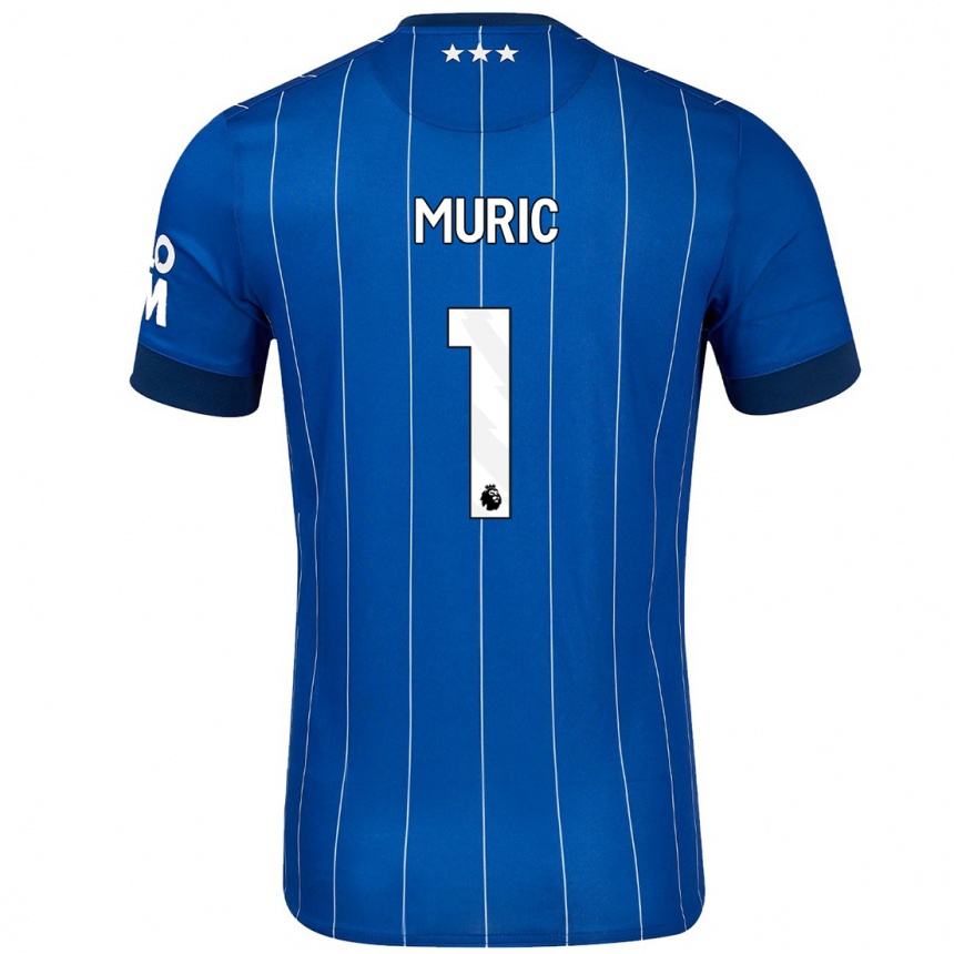 Hombre Fútbol Camiseta Arijanet Muric #1 Azul Marino 1ª Equipación 2024/25 México