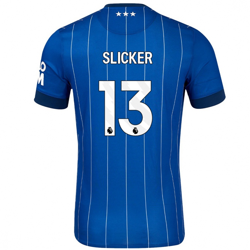 Hombre Fútbol Camiseta Cieran Slicker #13 Azul Marino 1ª Equipación 2024/25 México