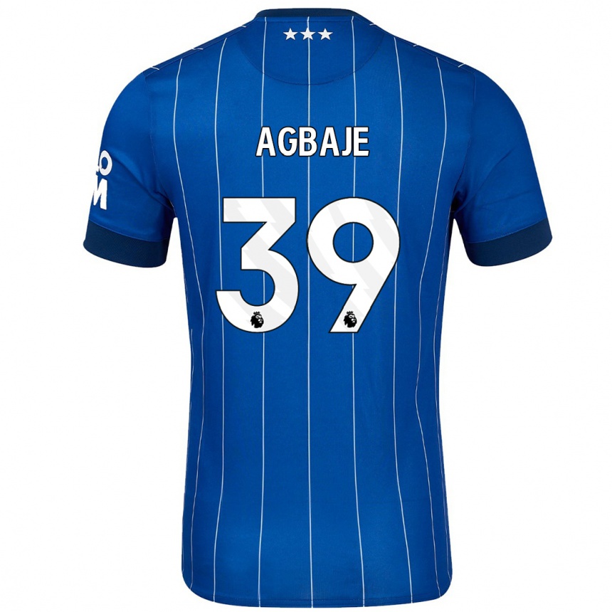 Hombre Fútbol Camiseta Edwin Agbaje #39 Azul Marino 1ª Equipación 2024/25 México