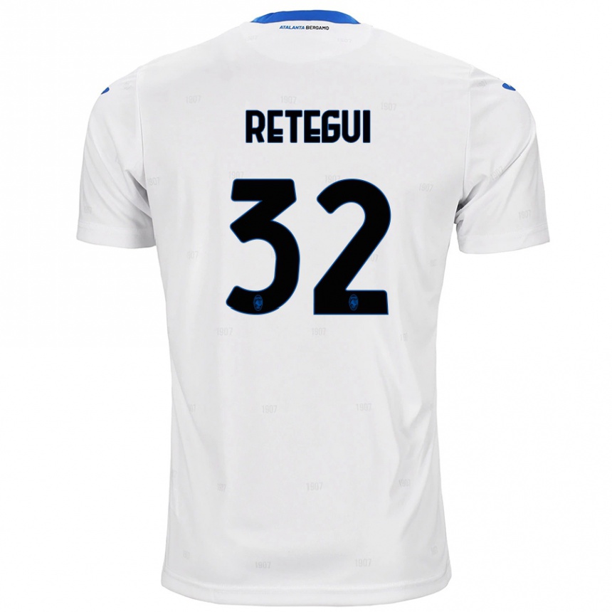 Hombre Fútbol Camiseta Mateo Retegui #32 Blanco 2ª Equipación 2024/25 México