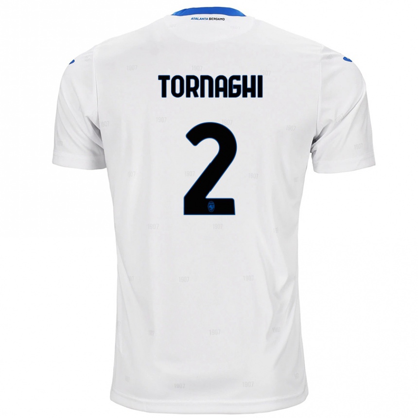 Hombre Fútbol Camiseta Pietro Tornaghi #2 Blanco 2ª Equipación 2024/25 México