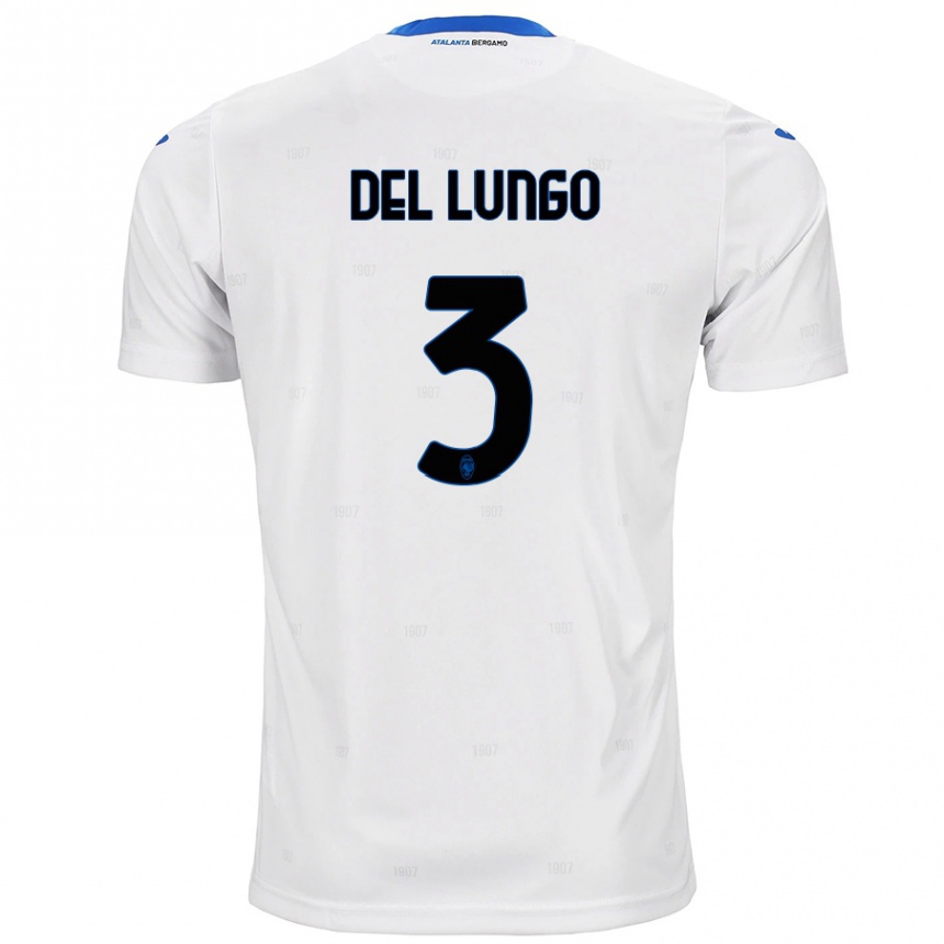 Hombre Fútbol Camiseta Tommaso Del Lungo #3 Blanco 2ª Equipación 2024/25 México