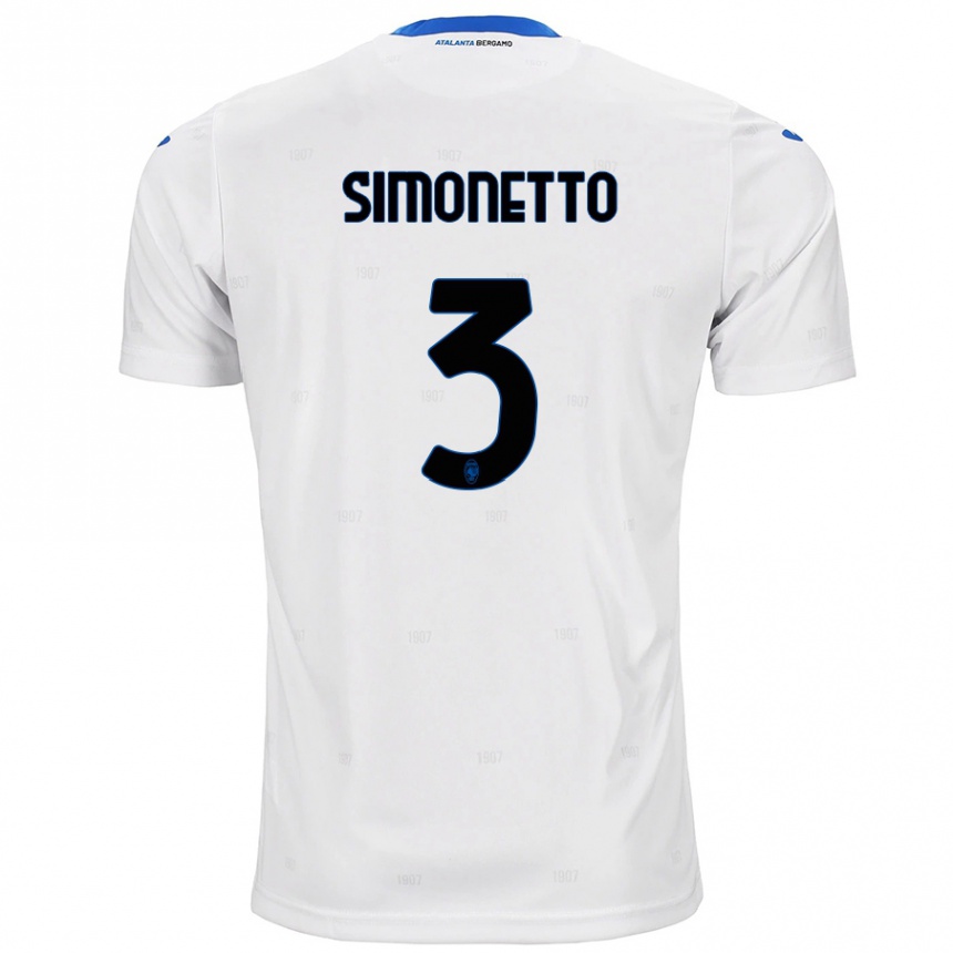 Hombre Fútbol Camiseta Federico Simonetto #3 Blanco 2ª Equipación 2024/25 México