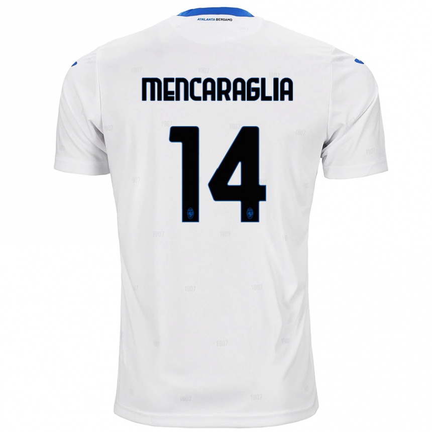 Hombre Fútbol Camiseta Filippo Mencaraglia #14 Blanco 2ª Equipación 2024/25 México