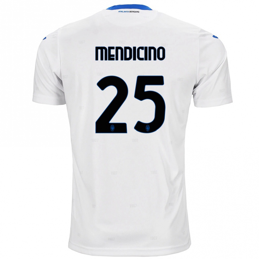 Hombre Fútbol Camiseta Leonardo Mendicino #25 Blanco 2ª Equipación 2024/25 México