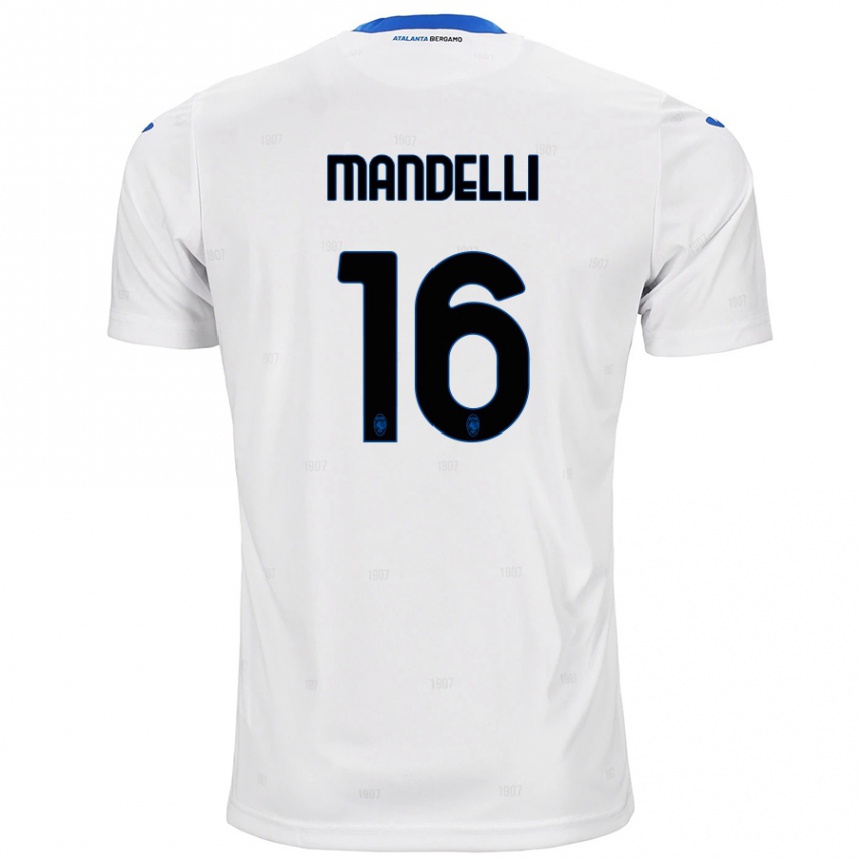 Hombre Fútbol Camiseta Giulia Mandelli #16 Blanco 2ª Equipación 2024/25 México