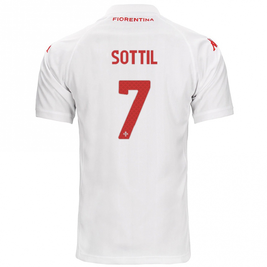 Hombre Fútbol Camiseta Riccardo Sottil #7 Blanco 2ª Equipación 2024/25 México