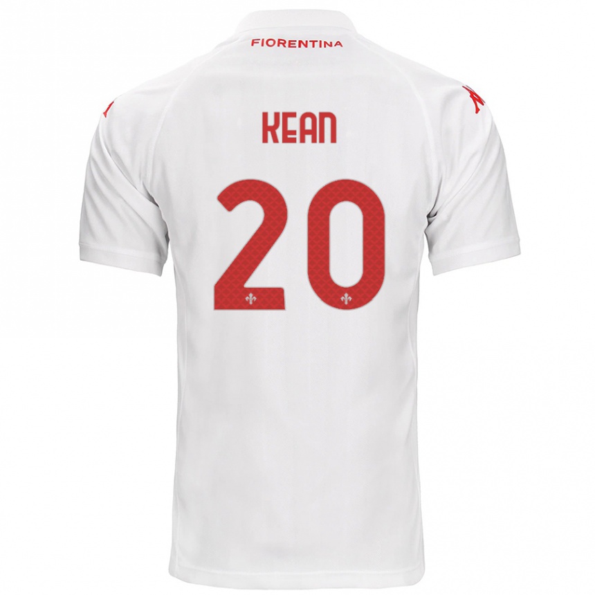 Hombre Fútbol Camiseta Moise Kean #20 Blanco 2ª Equipación 2024/25 México