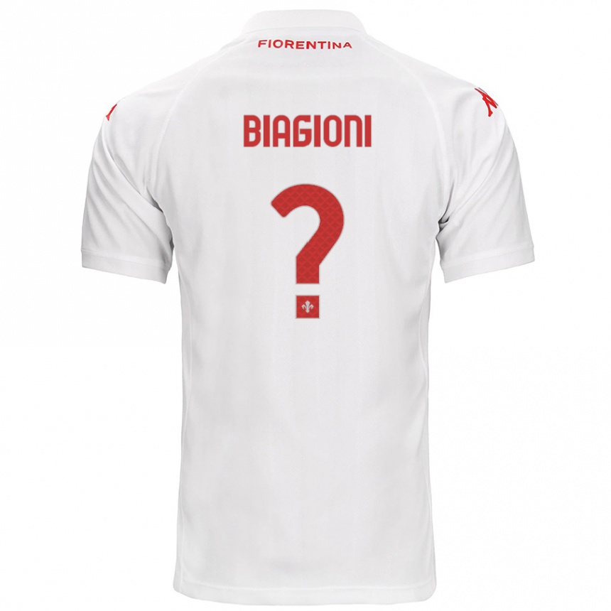 Hombre Fútbol Camiseta Lorenzo Biagioni #0 Blanco 2ª Equipación 2024/25 México