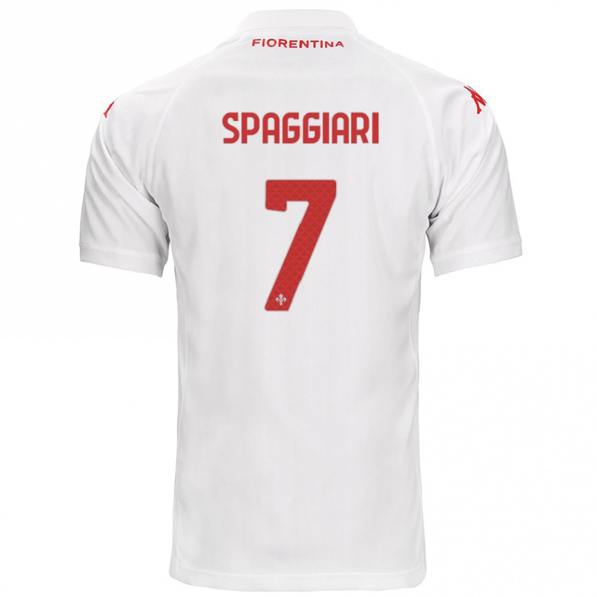 Hombre Fútbol Camiseta Riccardo Spaggiari #7 Blanco 2ª Equipación 2024/25 México