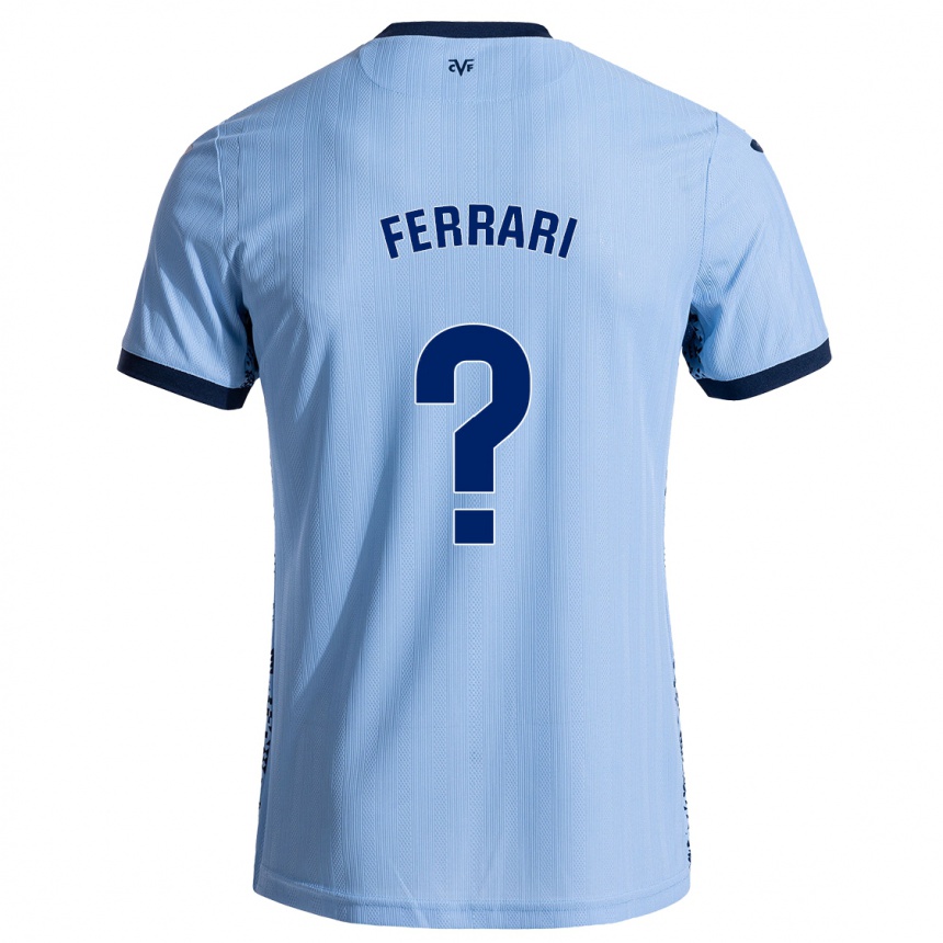 Hombre Fútbol Camiseta Andrés Ferrari #0 Azul Cielo 2ª Equipación 2024/25 México