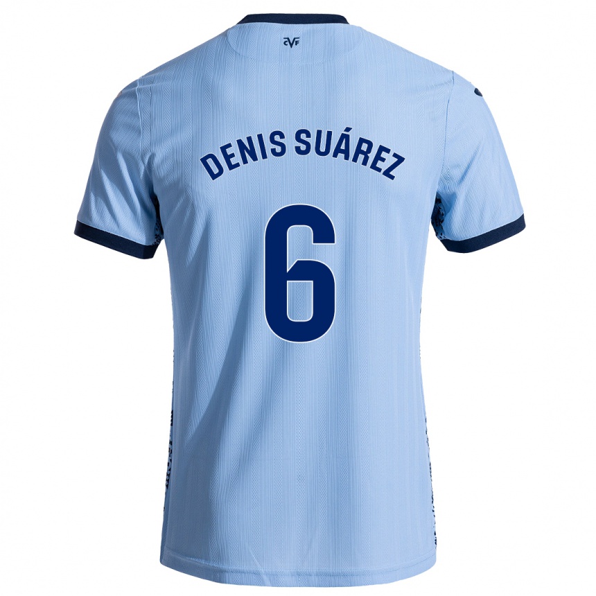 Hombre Fútbol Camiseta Denis Suárez #6 Azul Cielo 2ª Equipación 2024/25 México