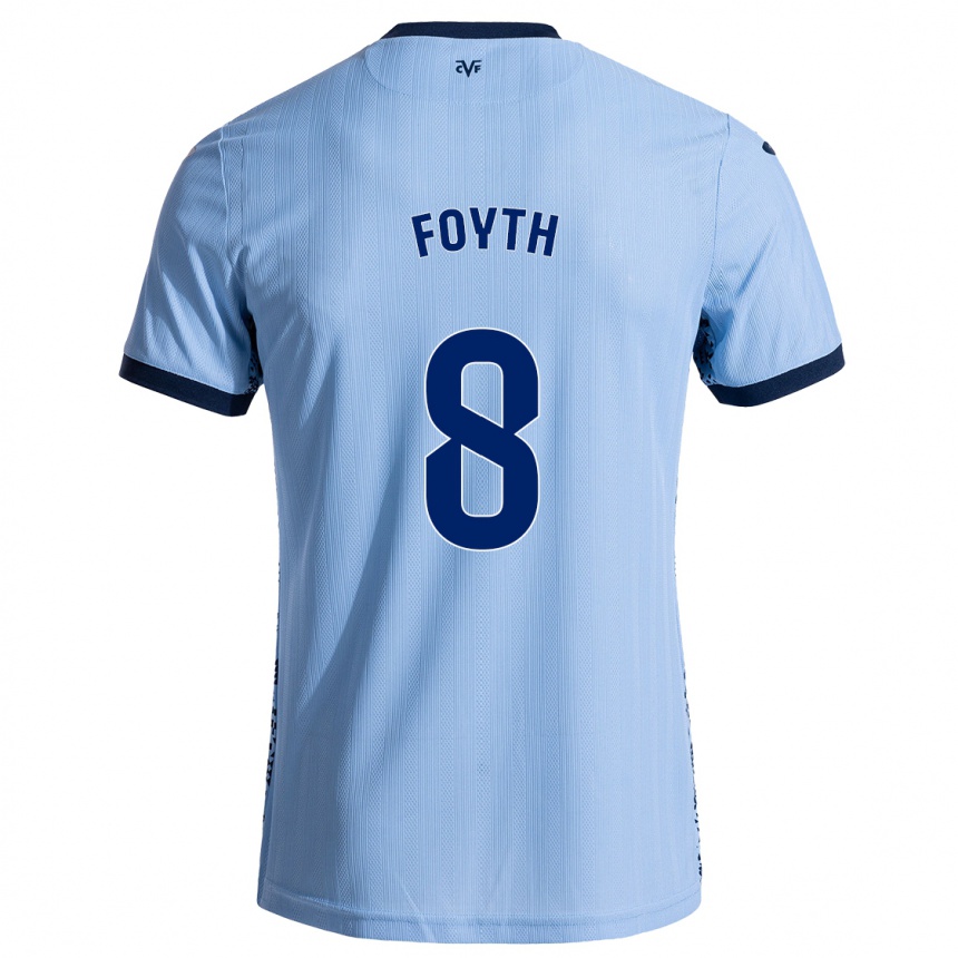 Hombre Fútbol Camiseta Juan Foyth #8 Azul Cielo 2ª Equipación 2024/25 México