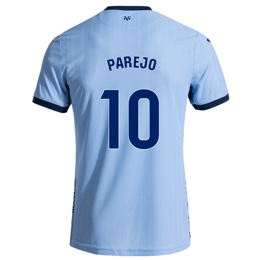 Hombre Fútbol Camiseta Dani Parejo #10 Azul Cielo 2ª Equipación 2024/25 México