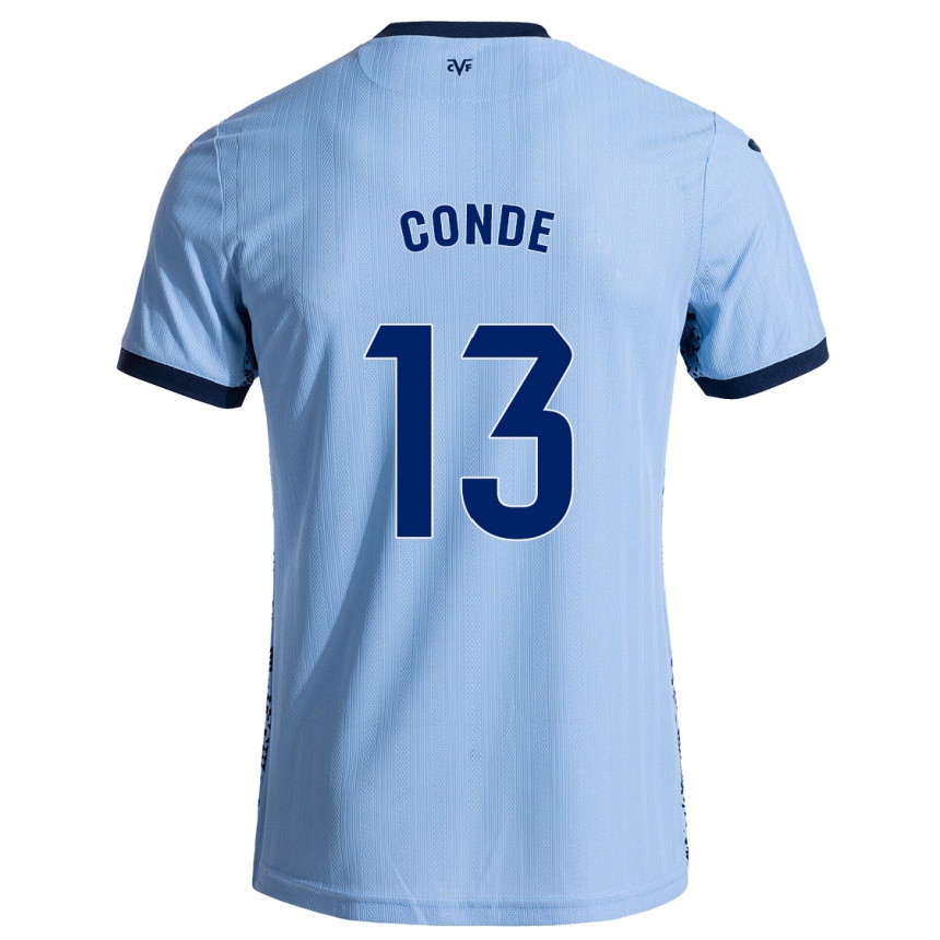 Hombre Fútbol Camiseta Diego Conde #13 Azul Cielo 2ª Equipación 2024/25 México