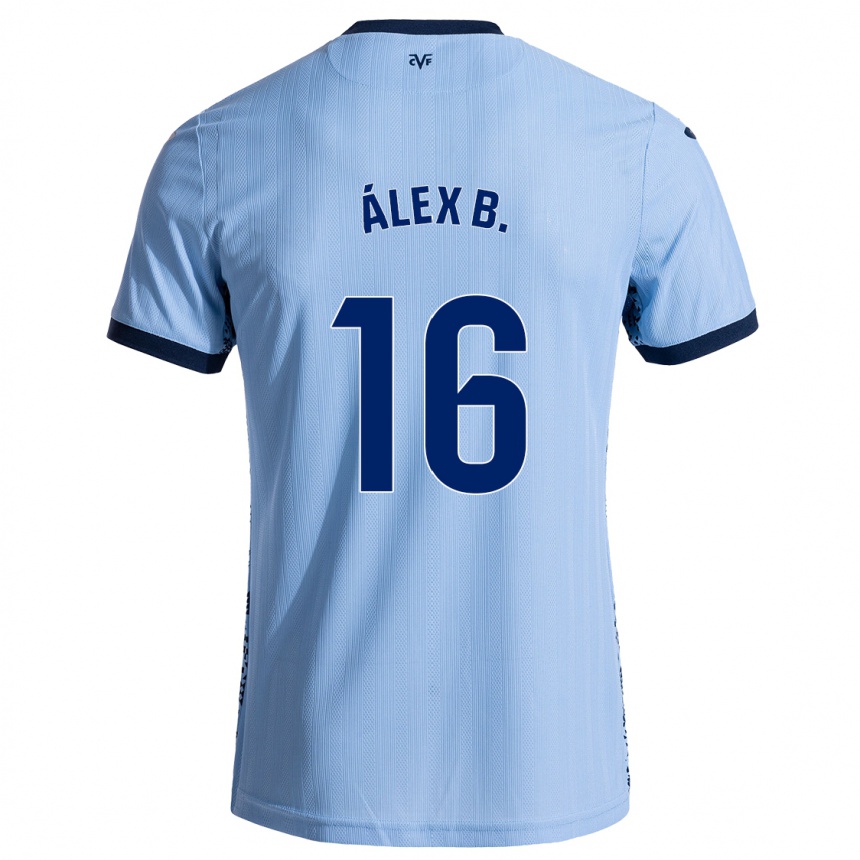 Hombre Fútbol Camiseta Álex Baena #16 Azul Cielo 2ª Equipación 2024/25 México