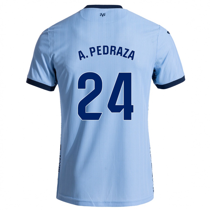 Hombre Fútbol Camiseta Alfonso Pedraza #24 Azul Cielo 2ª Equipación 2024/25 México