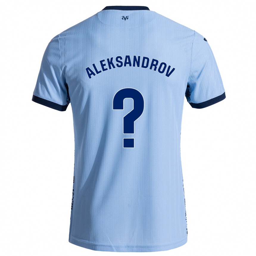 Hombre Fútbol Camiseta Mykyta Aleksandrov #0 Azul Cielo 2ª Equipación 2024/25 México