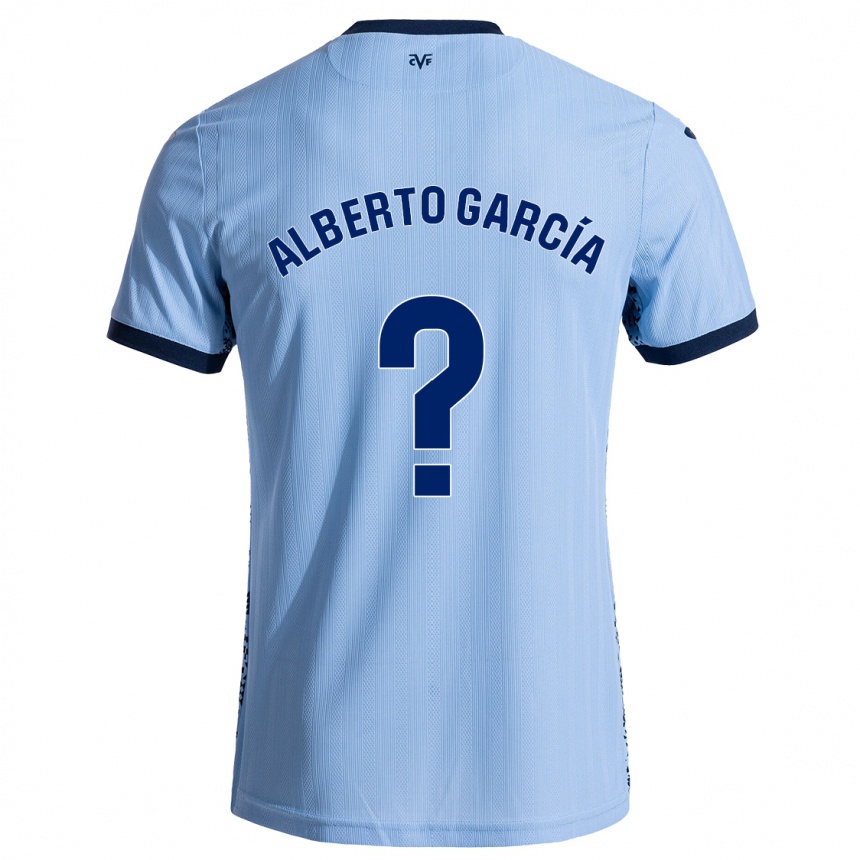 Hombre Fútbol Camiseta Alberto García #0 Azul Cielo 2ª Equipación 2024/25 México