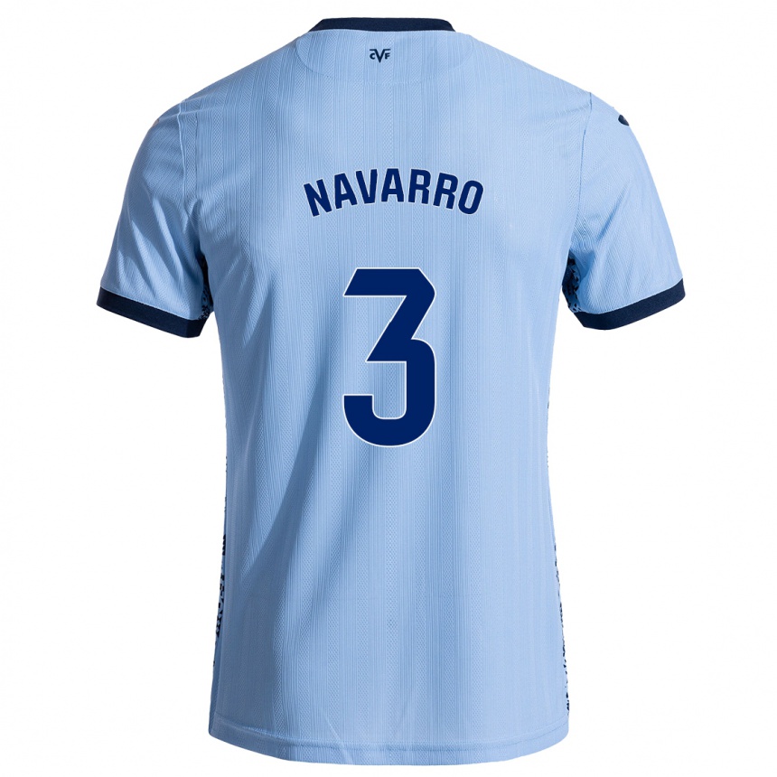 Hombre Fútbol Camiseta Pablo Navarro #3 Azul Cielo 2ª Equipación 2024/25 México