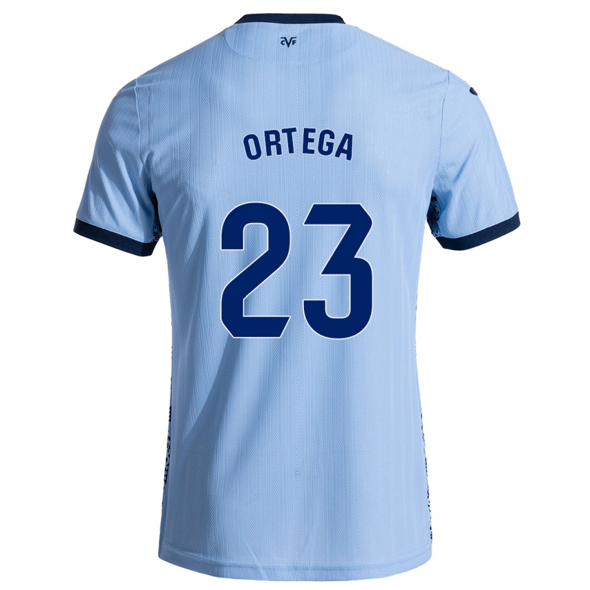 Hombre Fútbol Camiseta Jordi Ortega #23 Azul Cielo 2ª Equipación 2024/25 México