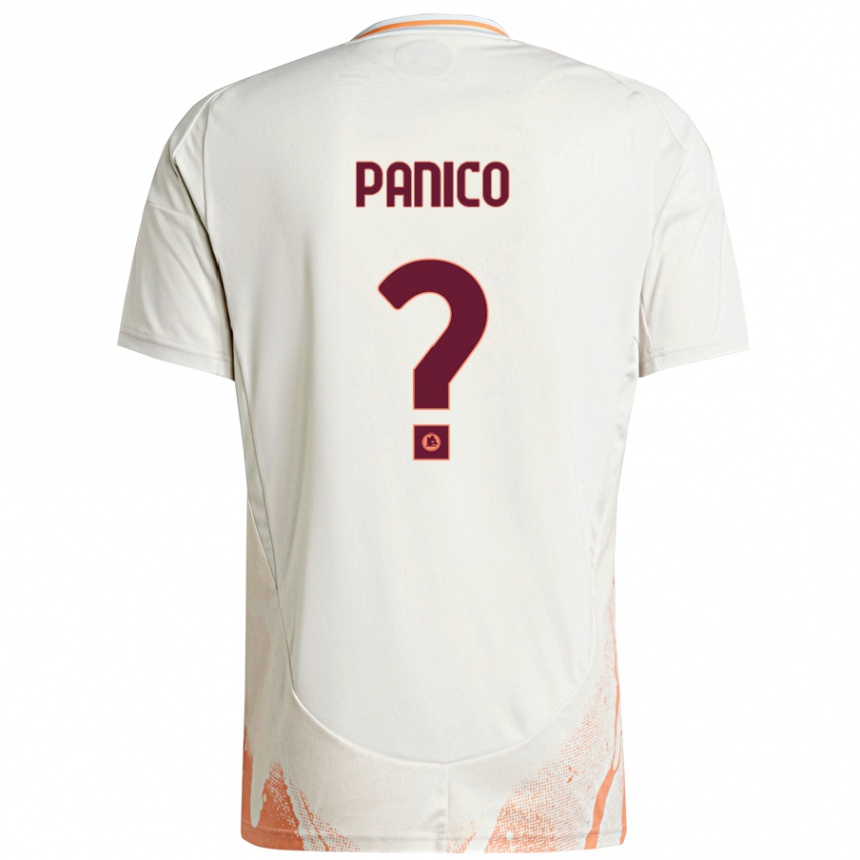 Hombre Fútbol Camiseta Francesco Panico #0 Crema Blanco Naranja 2ª Equipación 2024/25 México