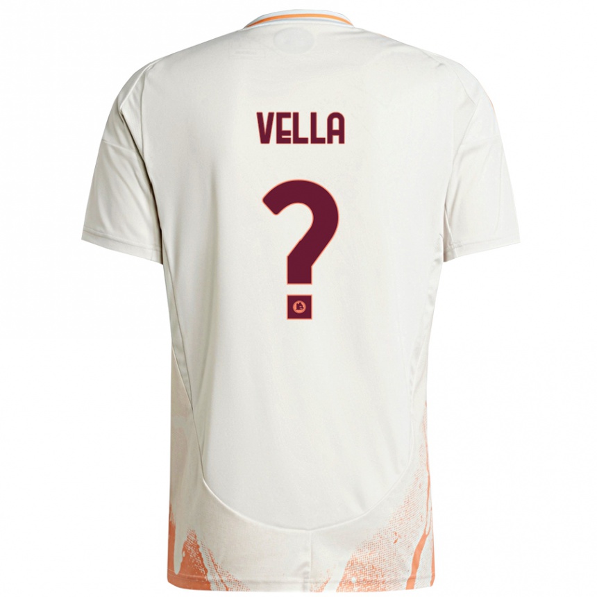 Hombre Fútbol Camiseta Tancredi Vella #0 Crema Blanco Naranja 2ª Equipación 2024/25 México