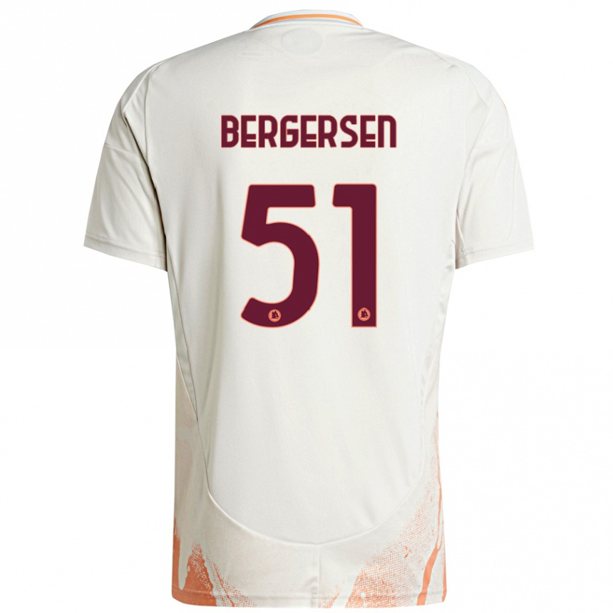 Hombre Fútbol Camiseta Mina Bergersen #51 Crema Blanco Naranja 2ª Equipación 2024/25 México