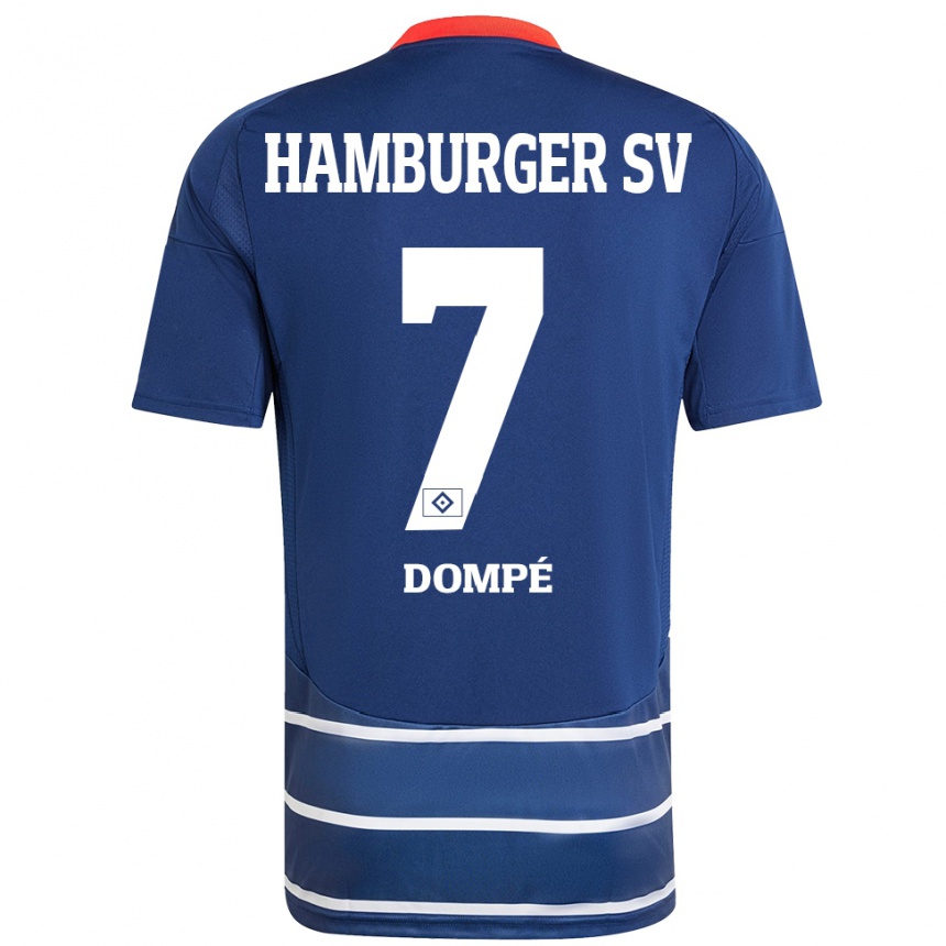 Hombre Fútbol Camiseta Jean-Luc Dompé #7 Azul Oscuro 2ª Equipación 2024/25 México