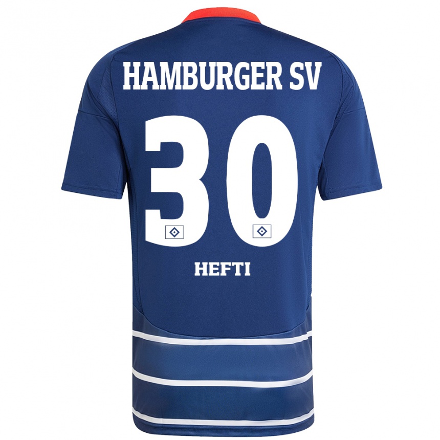 Hombre Fútbol Camiseta Silvan Hefti #30 Azul Oscuro 2ª Equipación 2024/25 México