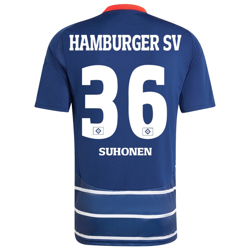 Hombre Fútbol Camiseta Anssi Suhonen #36 Azul Oscuro 2ª Equipación 2024/25 México