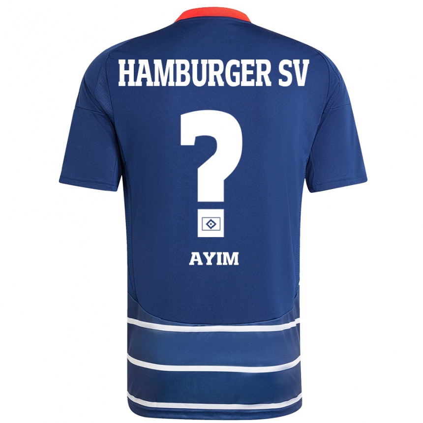 Hombre Fútbol Camiseta Andi Ayim #0 Azul Oscuro 2ª Equipación 2024/25 México