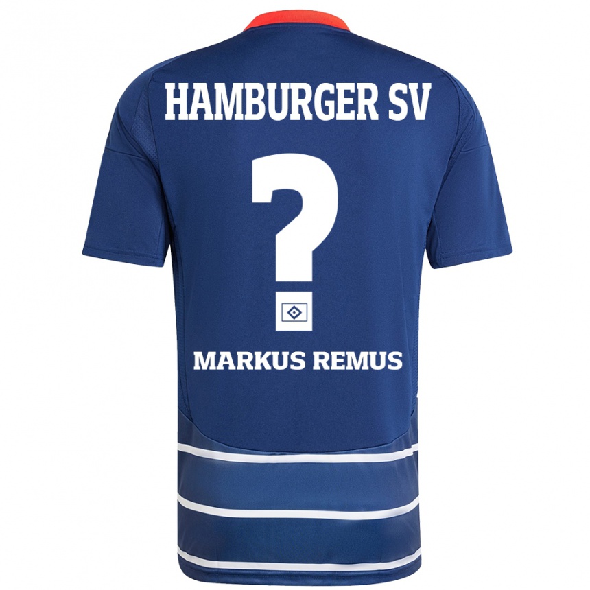 Hombre Fútbol Camiseta Markus Remus #0 Azul Oscuro 2ª Equipación 2024/25 México