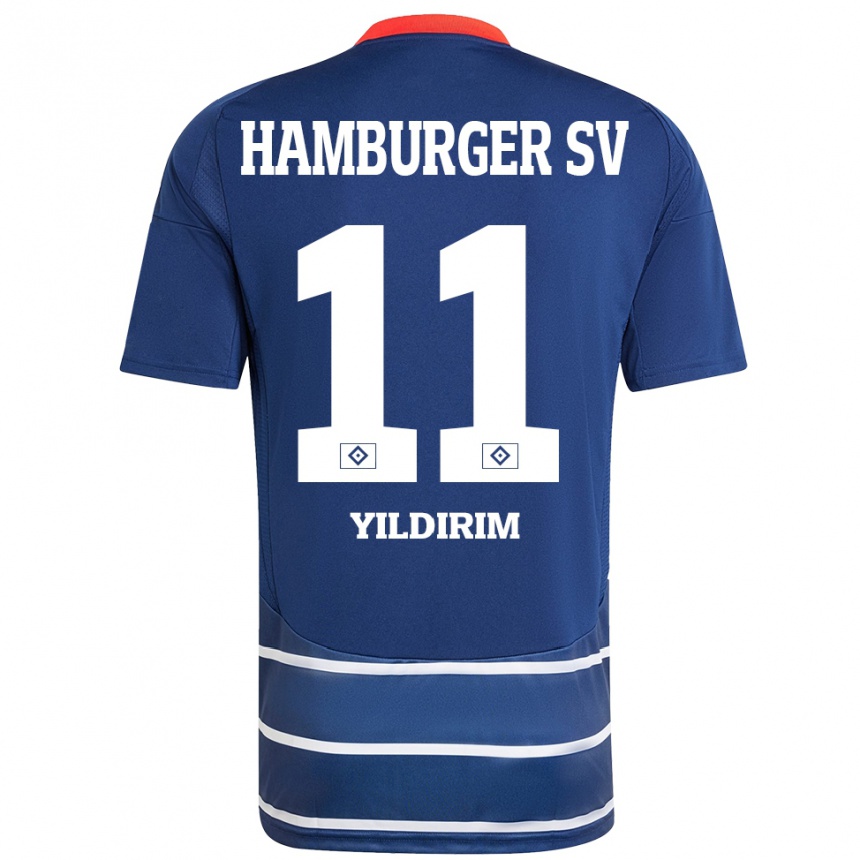 Hombre Fútbol Camiseta Mehmet Yildirim #11 Azul Oscuro 2ª Equipación 2024/25 México