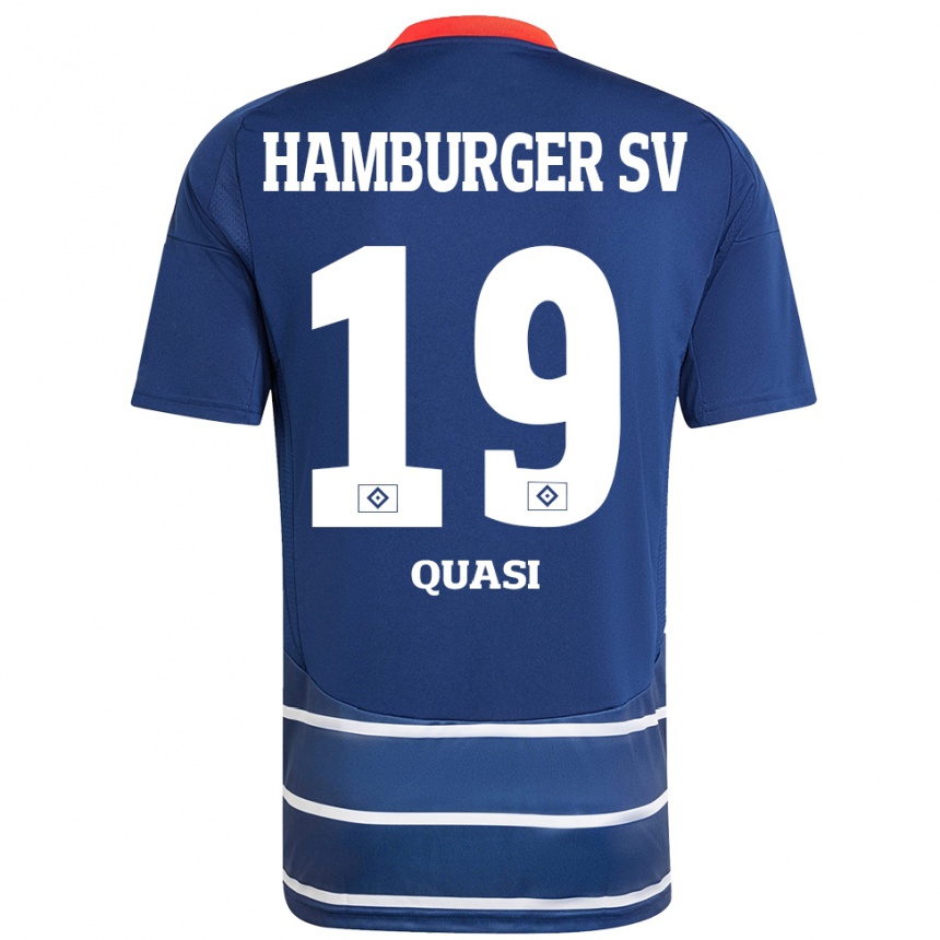 Hombre Fútbol Camiseta Prince Quasi #19 Azul Oscuro 2ª Equipación 2024/25 México